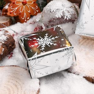 Christmas Wrapping <b>Paper</b> Elegant Luxurious Metallic Silver Snowflake <b>Pattern</b> Gift Wrapping <b>Paper</b> For Holiday - Product Image 2