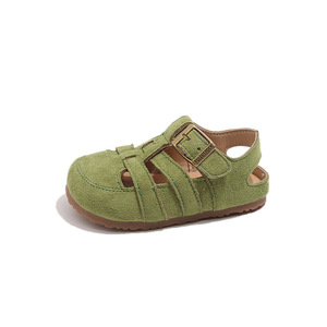 Sandalias Romanas Huecas para Niños, Estilo Coreano, Verano 2025, Plataforma para Niñas, Birkenstocks, Zapatos con Punta Cerrada y Cierre de Velcro para Niños - Product Image 6