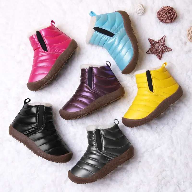 New new Winter Boots Girls Waterproof Snow Shoes Kids Toddler Keep Warm Children For Girl Boys Boots Ankle Winter Baby Shoe
