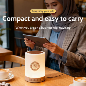Touch Control Quran Speaker Lamp, Bluetooth, Azan Clock, Rechargeable, Night Light, Home Decoration - Product Image 5