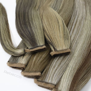 Clip sintético Cola <span class=keywords><strong>de</strong></span> Caballo extensiones <span class=keywords><strong>de</strong></span> cabello liso <span class=keywords><strong>de</strong></span> seda larga artículos diarios <span class=keywords><strong>postizo</strong></span> recto Rubio <span class=keywords><strong>coleta</strong></span> con banda cola <span class=keywords><strong>de</strong></span> caballo - Product Image 4