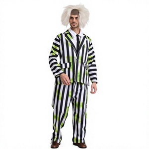 Disfraz de <span class=keywords><strong>Halloween</strong></span> Echo, disfraz de Michael Keaton, traje a rayas para hombre, poliéster - Product Image 1