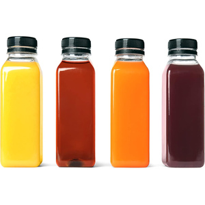 Bouteille carrée en PET de 8 oz, 12 oz, 16 oz pour jus, boissons énergisantes, sodas et champagne. Couleurs personnalisables Capacités de 250 ml, 350 ml, 500 ml - Product Image 5