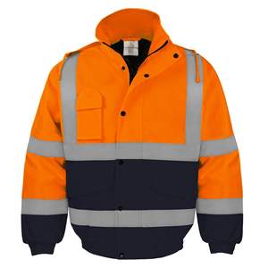 Jaket Reflektif Hi-Vi Sesuai Standar EN ISO & ANSI: Tahan Air, Tahan Angin, Hangat, dan Aman untuk Lokasi Konstruksi Industri & Luar Ruangan - Product Image 4