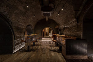 Muebles de Bar de lujo modernos personalizados, mostradores de gabinete de vino con iluminación LED para diseño de pub y escaparates - Product Image 4