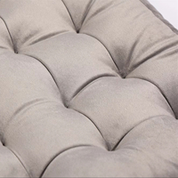Coussin de siège carré personnalisé en velours uni, capitonné, épais, pour chaise ou coussin de sol tatami