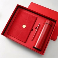 Ensemble cadeau de carnet d'affaires personnalisé, journal en cuir de luxe, stylo, tasse isotherme, souvenir de conférence d'entreprise, cadeau promotionnel en soie