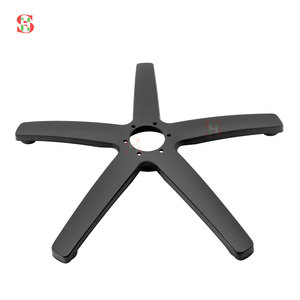 Base pivotante en fer pour chaise de bureau, réglable, noire, à cinq branches, pièces de rechange pour chaise de <span class=keywords><strong>barbier</strong></span>, vente en gros - Product Image 3