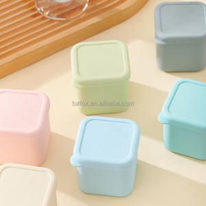 Moule à glaçons en silicone réutilisable, écologique et durable, avec logo personnalisé, 5 oz, forme carrée, qualité alimentaire, outils pour la crème glacée - Product Image 5