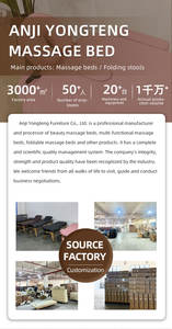 Lit de <span class=keywords><strong>massage</strong></span> pliable en 3 sections avec cadre en bois et revêtement en cuir PU - Mobilier de salon portable, design durable, prix préférentiel - Product Image 4