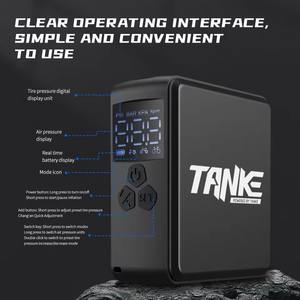 TANKE Mini pompe intelligente <span class=keywords><strong>pour</strong></span> vélo-<span class=keywords><strong>Compresseur</strong></span> d'air électrique portable <span class=keywords><strong>pour</strong></span> vélos de route/<span class=keywords><strong>VTT</strong></span> avec arrêt automatique et affichage PSI - Product Image 3