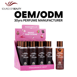 SCENABELLA Brume Corporelle 250ML avec PDQ SC1130 Parfum Gourmand Vanille Chocolat Douce Tentation Fragrance Originale OEM/ODM - Product Image 1