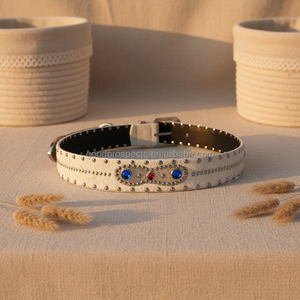 Cinturón de Cuero Personalizado de Lujo con Cristales de Imitación y Tachuelas de Aleación de Zinc para Hombre, Diseño de Caballo <span class=keywords><strong>Blanco</strong></span> y Dragón, Estilo Casual, Longitud Ajustable - Product Image 6