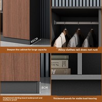 WJG-224X Armoire de classement en bois pour bureau, grand espace, design moderne et simple, organisateur mural pour documents