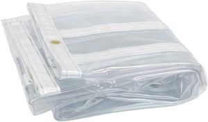 <span class=keywords><strong>Lona</strong></span> <span class=keywords><strong>transparente</strong></span> de PVC, tamaño personalizado, Extra duradero, <span class=keywords><strong>con</strong></span> arandelas <span class=keywords><strong>a</strong></span> prueba de polvo, multiusos - Product Image 3
