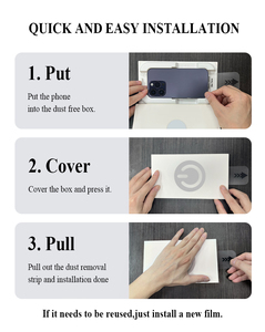 Protection d'Écran en Verre Trempé Incurvée 3D à Couverture Complète avec Kit de Pose Facile pour iPhone 16 15 14 <span class=keywords><strong>13</strong></span> - Product Image 2