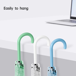 Tùy chỉnh quảng cáo đơn giản thẳng hướng dẫn sử dụng trong suốt Windproof không thấm nước ô 8 xương cong gỗ xử lý 97cm đường kính - Product Image 2