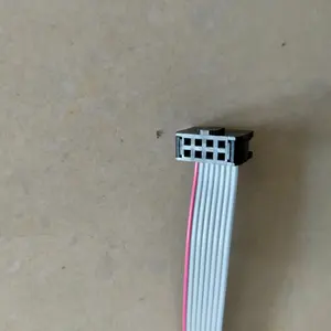 2.54mm 8p To 8p 1.27mm IDC Flat Ribbon Cable Assbembly Length Customize With Bump Connector Cable
