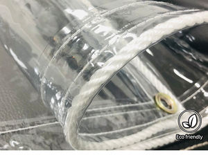 Bâche transparente en PVC tissé enduit, anti-UV, extensible, imperméable, 400g/m², pour la construction, le <span class=keywords><strong>camping</strong></span>, les voitures et les tentes - Product Image 1