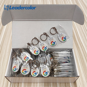 Tùy chỉnh màu sắc <span class=keywords><strong>13.56MHz</strong></span> RFID <span class=keywords><strong>NFC</strong></span> kinh doanh RFID Google xem xét thẻ PVC Mini tag với mã QR không tiếp xúc Móc chìa khóa - Product Image 4