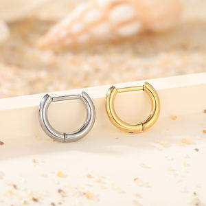 Lingchee D forma nariz anillos De Titanio tabique ASTM F136 titanio cuerpo Piercing Joyería Al por mayor segmento con bisagras anillo - Product Image 2