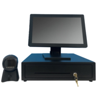 Sistema POS Android de Diseño Minimalista Marca Edobbo con Esquema de Color Premium, Pantalla Táctil Ajustable Multiángulo de 15.6 Pulgadas y 1366x768