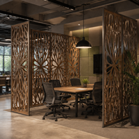 Diviseur de paroi WPC moderne pour intérieur, design élégant, résistant à l'humidité, facile d'entretien, pour salon et bureau