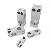 Support de fixation croisé en aluminium de haute qualité pour arbre de transmission, à verrouillage parallèle et vertical, avec base de support à double trou droite et réductrice