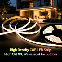 Lumière LED linéaire COB à haut lumen, DC24V, sans scintillement, 528 LED, bande lumineuse uniforme pour escalier, placard, mur, plafond, éclairage architectural