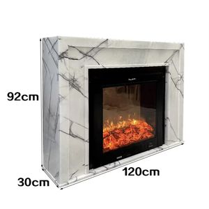 Moda francés estilo moderno interior hermosas <span class=keywords><strong>venas</strong></span> púrpuras blanco piedra Natural mármol Lila mármol chimenea envolvente - Product Image 2