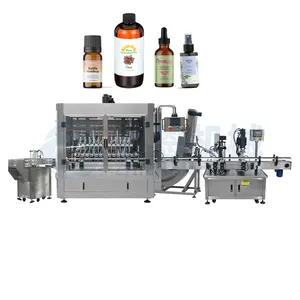 Multi Function Automatic Liquid Filling Line Essential Oil Vial Bottle Capping Labeling Filling Machine