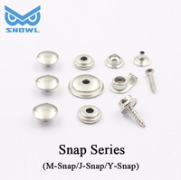 SNOWL Kit de quincaillerie marine en acier inoxydable 316, attaches rapides à visser 10mm 16mm, fermoirs métalliques pour toile, clips à dégagement rapide