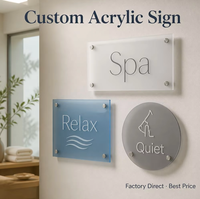Support de plaque nominative en acrylique personnalisé pour table, panneau de bureau sur pied, réception, impression UV, poli, vente en gros