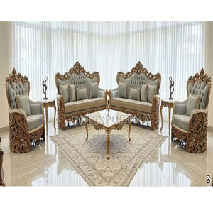 ชุดโซฟาไม้สักแกะสลักด้วยมือ รอยัล มหาราชา สไตล์คลาสสิกแบบอิมพีเรียล เฟอร์นิเจอร์ทำมือสุดหรู ชุดโซฟาไม้สักสุดหรูจากแคนาดา - Product Image 1