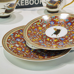 Hot Sale Nordic Luxury Small Floral Horse Pattern Porcelain <b>Tea</b> Cup Saucer <b>Set</b> - Product Image 3