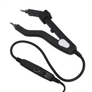 Outil professionnel réglable pour extensions capillaires, <span class=keywords><strong>fer</strong></span> chauffant <span class=keywords><strong>à</strong></span> température variable, connecteur facile <span class=keywords><strong>à</strong></span> nettoyer, élégant pour salon (prise US Chine) - Product Image 1
