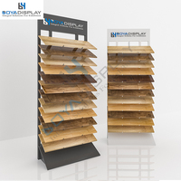 Échantillon de parquet en bois personnalisé 12 étages présentoir vertical pour carrelage de céramique, pierre, marbre, support simple