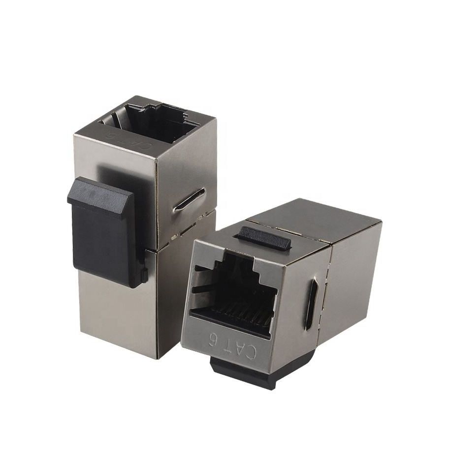 8P8C Cat6 RJ45 Connector Ethernet RJ45 Keystone Jacks Shielded Keystone ...