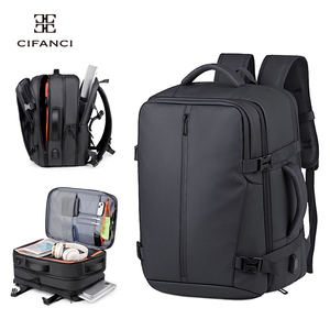 Sac à dos de voyage compressible avec compartiment pour ordinateur portable, léger, idéal pour les <span class=keywords><strong>vols</strong></span> internationaux et les escapades de week-end - Product Image 1