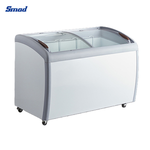 Congelador Horizontal con Puerta de Vidrio Curvo de Apertura Superior de 360L para Exhibición de Hielo - Product Image 5