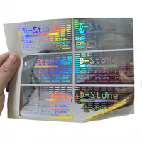 Stiker Holografik Keamanan Laser Eropa Kustom Stiker Label Hologram Goresan Kode QR Nomor Seri 3d PVC Tahan Air Bulat