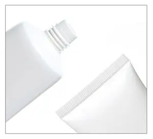 الأبيض منظف للوجه أنابيب مستحضرات التجميل PE 100 مللي أنبوب بلاستيكي لمستحضرات التجميل والعناية بالبشرة ضغط أنابيب مستحضرات التجميل