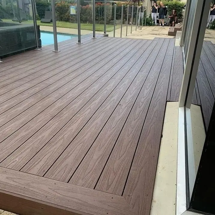 Kangton Natural Wood Texture WPC Wood Plastic Composite Decking for Outdoor Decoration