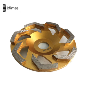 Disque abrasif 7'' (178 mm) à segments en <span class=keywords><strong>T</strong></span>, diamant haute dureté, meule à coupelle OEM pour meuleuse à béton - Product Image 2