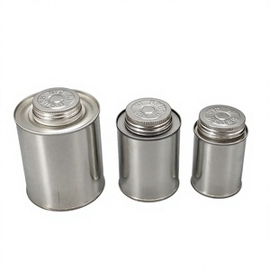 Boîte en fer blanc 4OZ 8OZ 16OZ 118ML avec boule de peluche pour colle chimique adhésive - Product Image 4