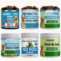 Compléments alimentaires pour chiens OEM multifonctionnels 10-en-1, sous forme de bouchées molles, soutien immunitaire, santé digestive, soutien des glandes anales, formulé par des vétérinaires