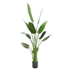 Palmier artificiel oiseau de <span class=keywords><strong>paradis</strong></span> en plastique 120 cm, décoration de Pâques pour intérieur/extérieur, maison, bureau - Product Image 3