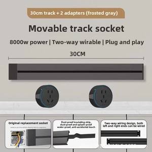 Regleta de Enchufes de Cocina de 2500W, Montaje en <span class=keywords><strong>Superficie</strong></span>, Riel Móvil, Interruptor Giratorio, <span class=keywords><strong>Enchufe</strong></span> de Pared AC200-240V para Cocina, <span class=keywords><strong>Enchufe</strong></span> Australiano - Product Image 6