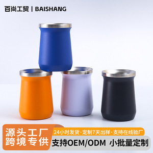 Stainless Steel Tumbler 304 <b>Double</b> <b>Wall</b> Vacuum Insulated Orange Travel <b>Mug</b> - Product Image 5
