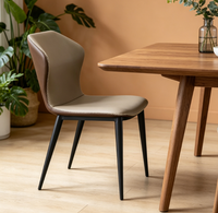 Table à manger et chaise en pierre frittée de style nordique pour usage domestique Table à manger rectangulaire brillante de luxe minimaliste moderne
